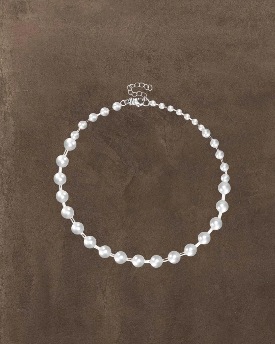 Collar Cosmos plateado - Imagen 2