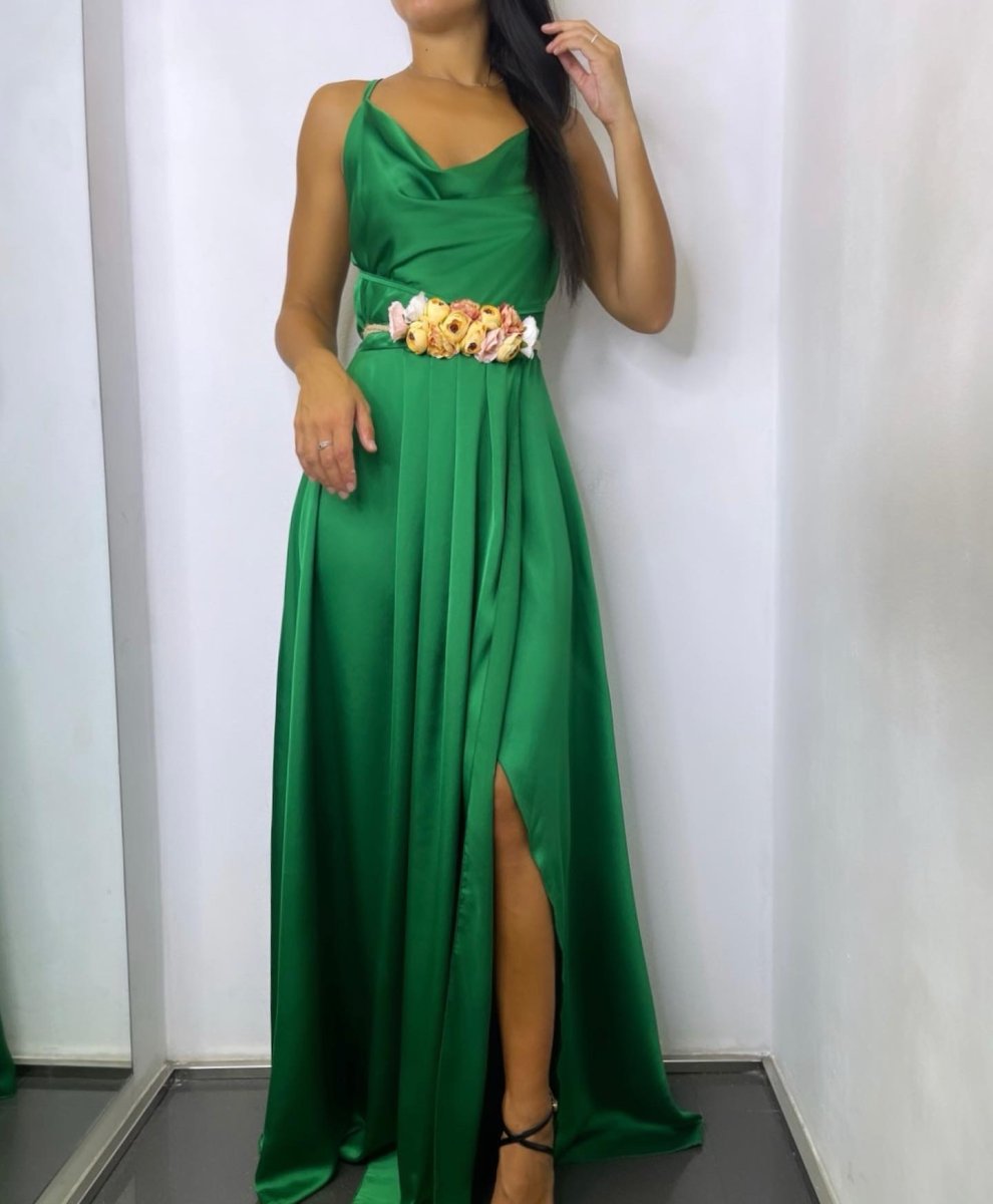 Vestido Seda Pliegues - Imagen 3