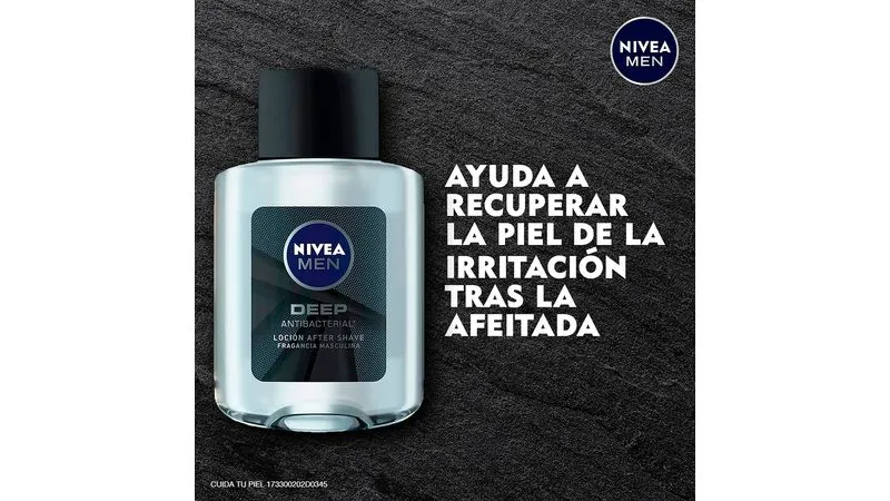 NIVEA Men After Shave Loción Deep – 100 ml - Imagen 3