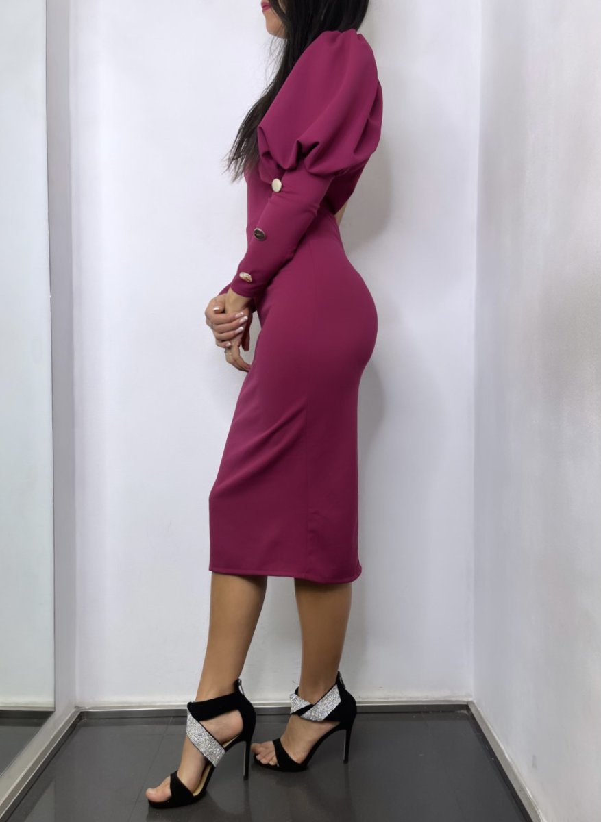 Vestido Midi Botones - Imagen 3
