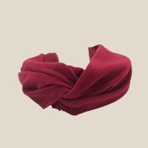 Diadema Baronesa terciopelo roja