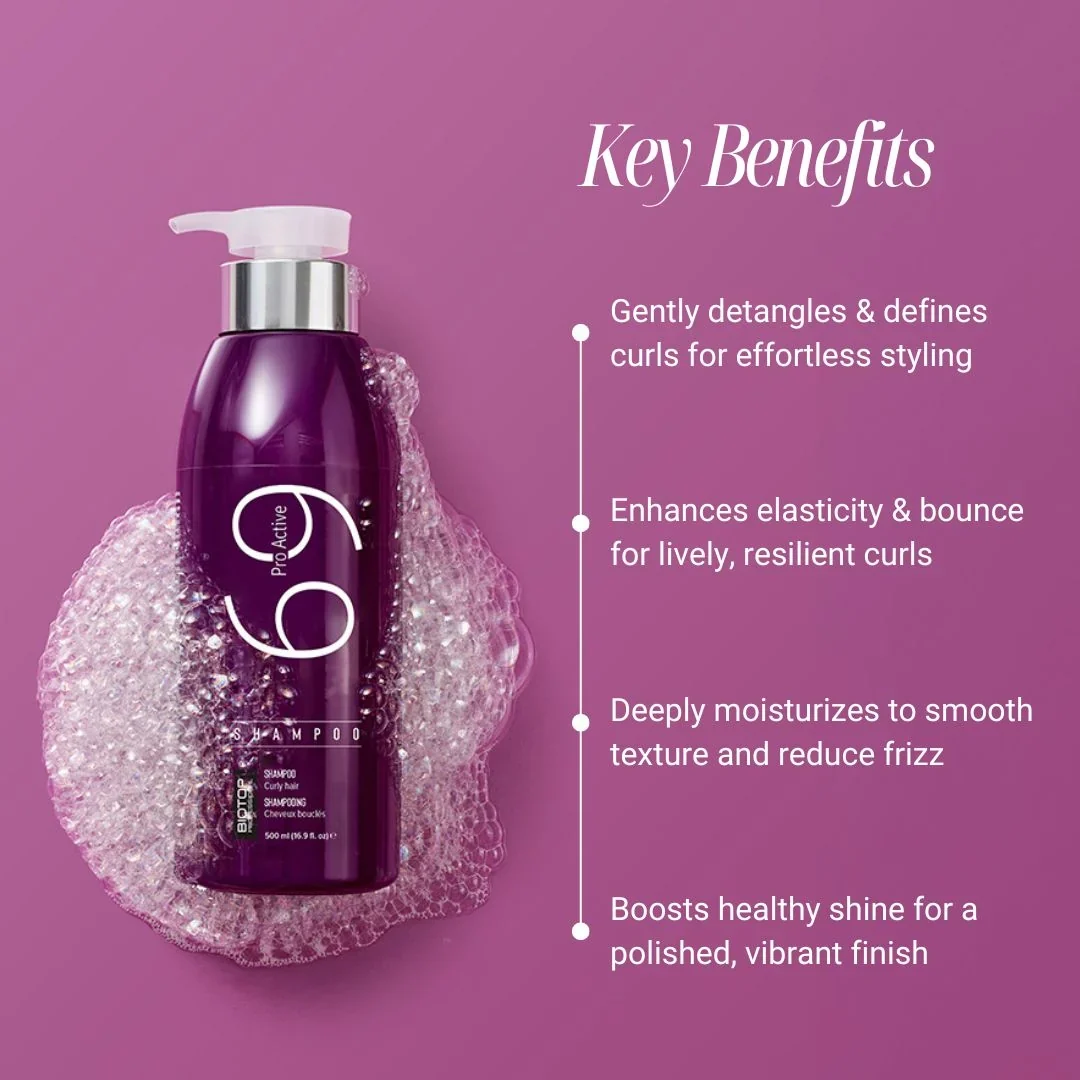Biotop Pro Active 69 Shampoo 500 ml – Curly Hair - Imagen 3