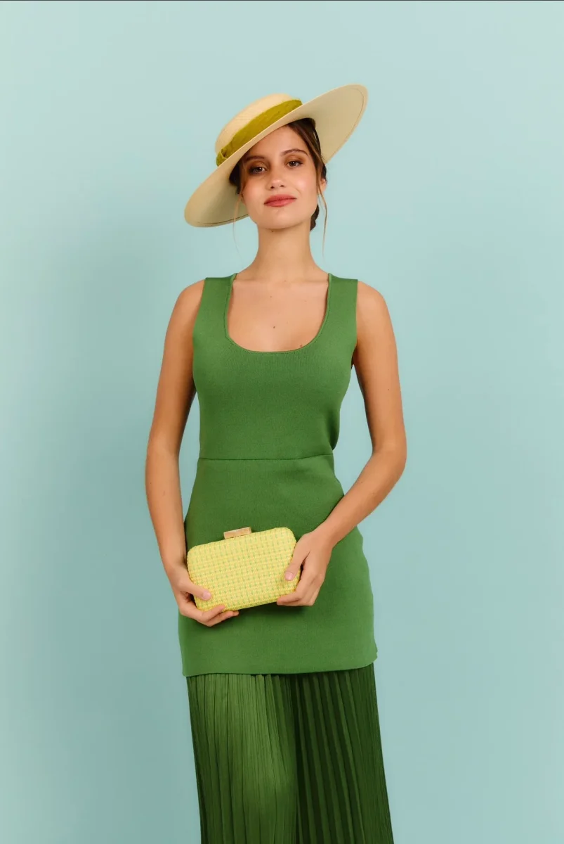 Canotier Amazona con cinta lima - Imagen 4