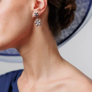 Pendientes Blumen plata
