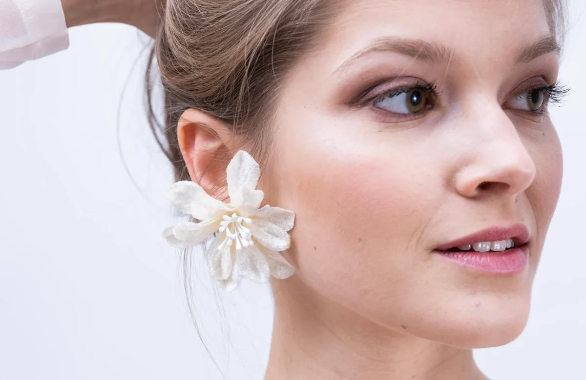 Pendientes Corola lila - Imagen 3