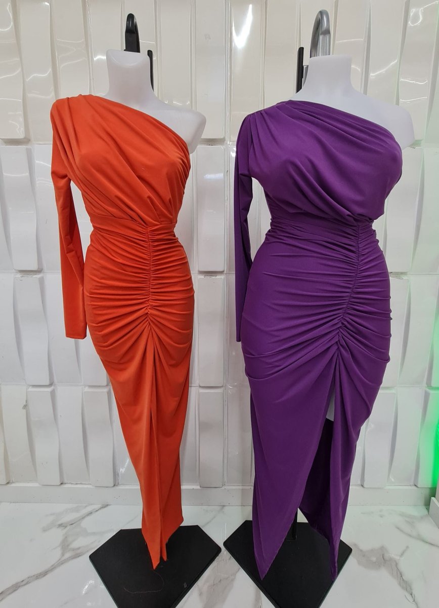 Vestido Manga Frunce - Imagen 3