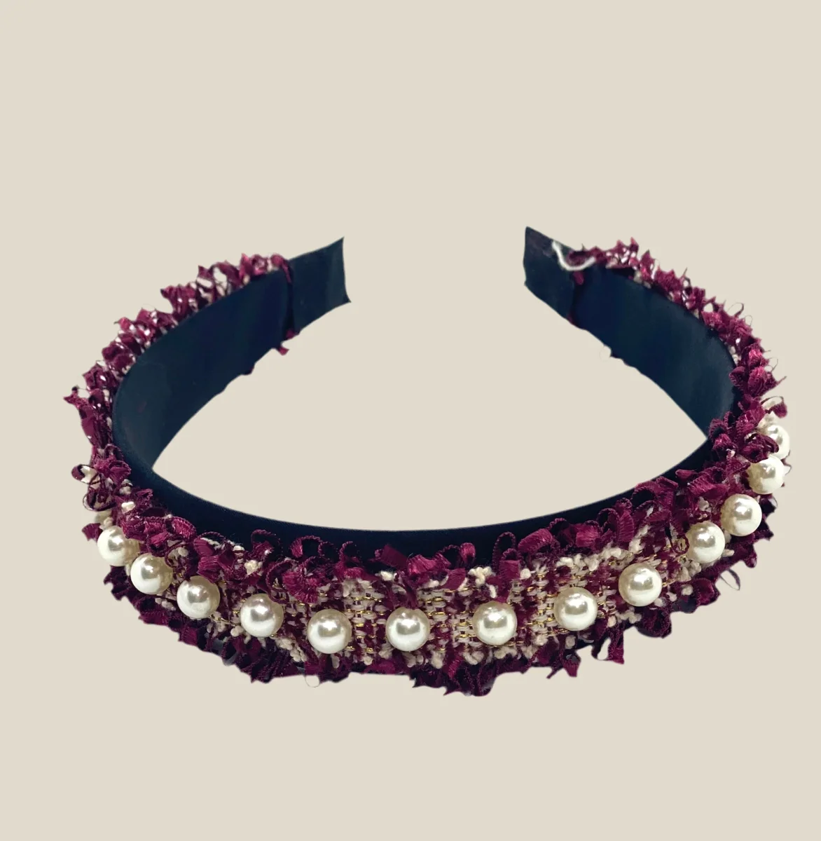 Diadema Cheviot vino - Imagen 2