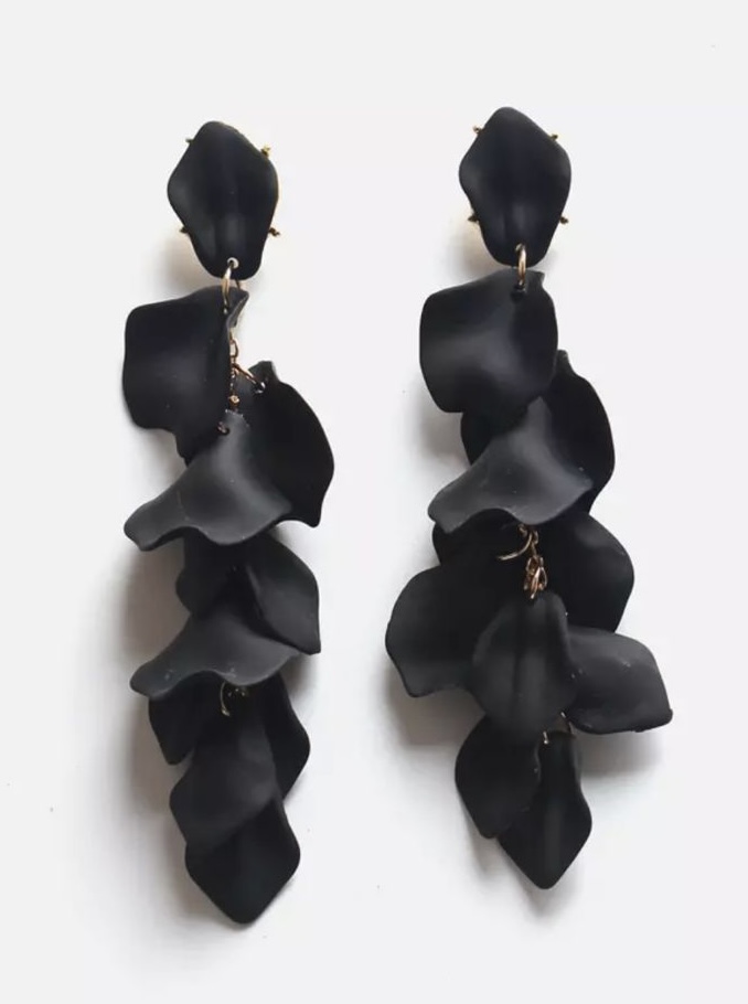 Pendientes Cadena Pétalos - Imagen 2