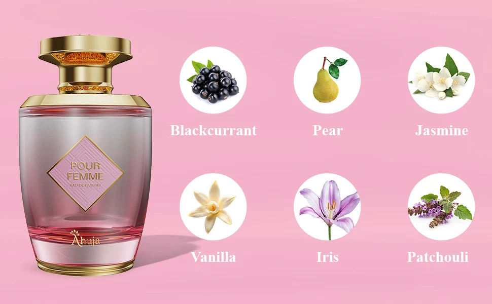 Ahuja Pour Femme – Perfume Árabe 100 ml Feminidad, elegancia y larga duración - Imagen 3