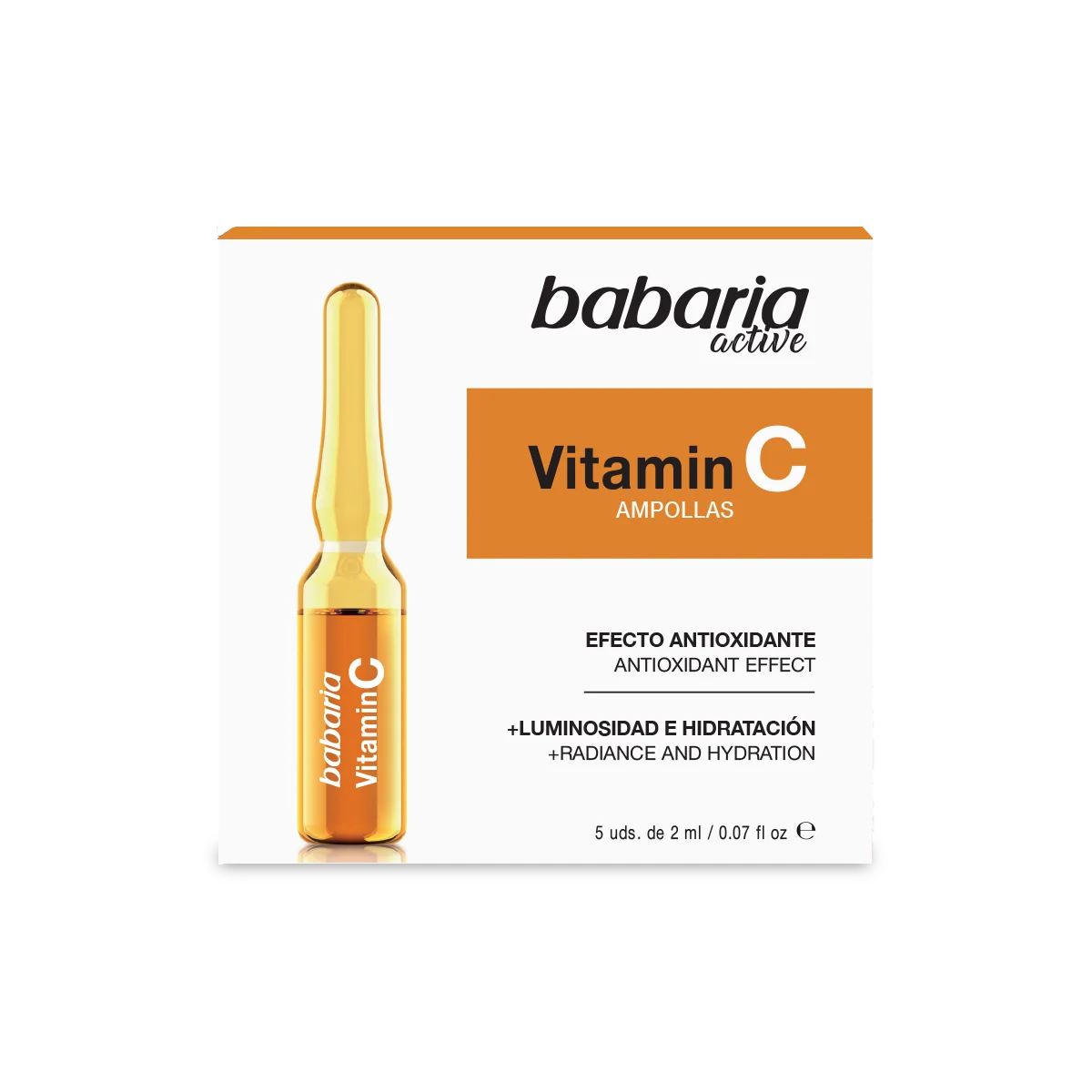 Babaria Vitamin C Ampollas Antiox Defense – 5 uds x 2 ml - Imagen 2