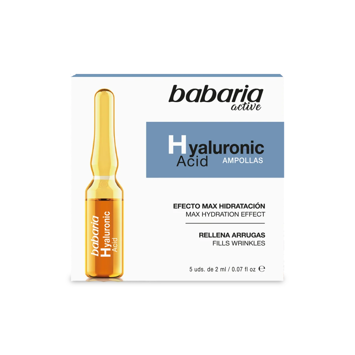 Babaria Hyaluronic Acid Ampollas – 5 unidades de 2 ml - Imagen 2