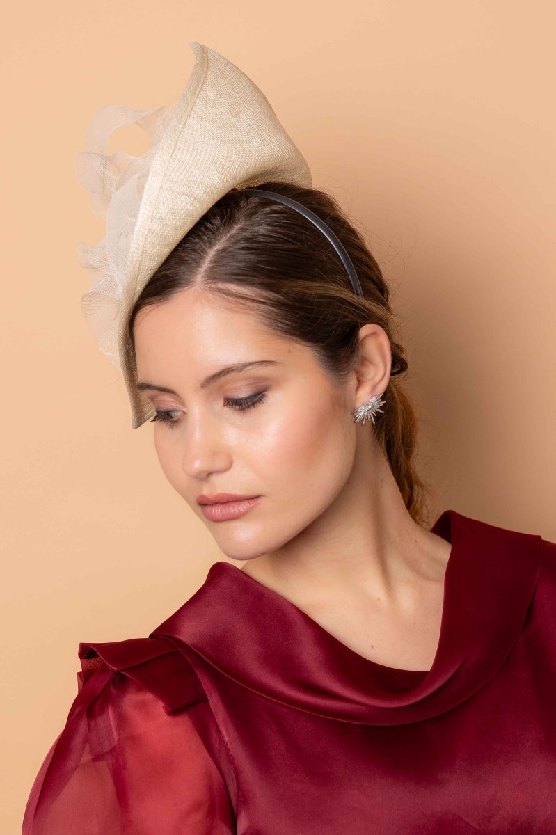 Tocado Brianda beige - Imagen 3