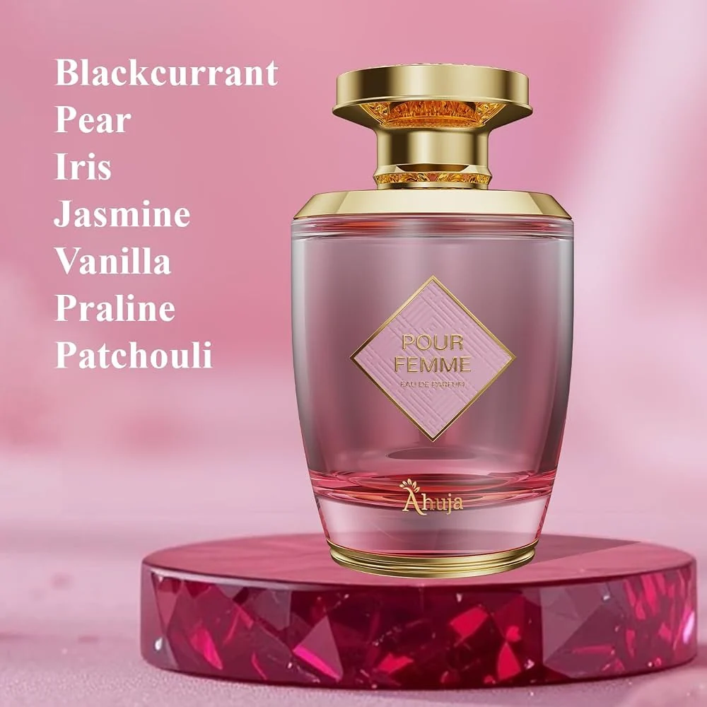 Ahuja Pour Femme – Perfume Árabe 100 ml Feminidad, elegancia y larga duración - Imagen 4