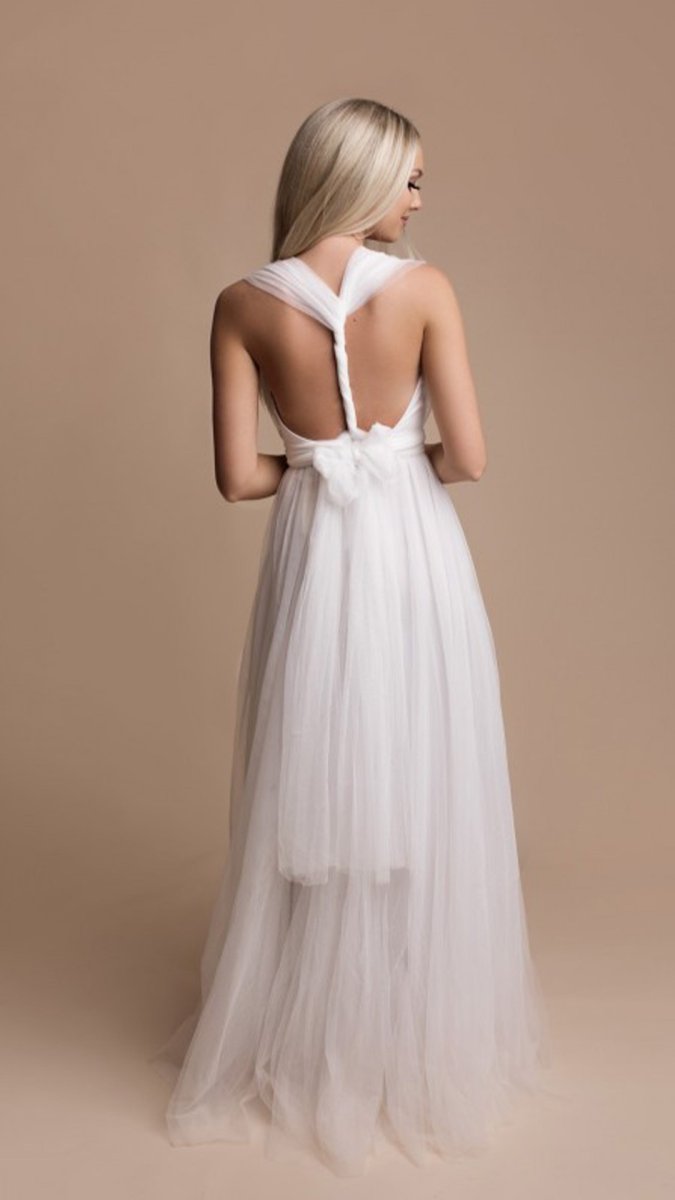 Vestido Multiposición Novia Tul - Imagen 3