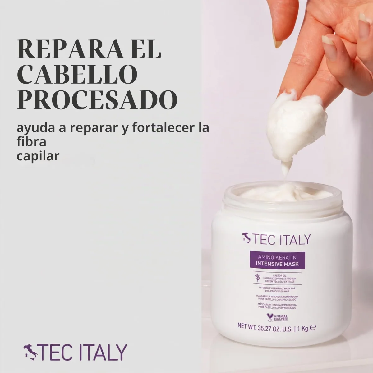 TEC ITALY AMINO KERATIN Intensive Mask – 1 kg - Imagen 3
