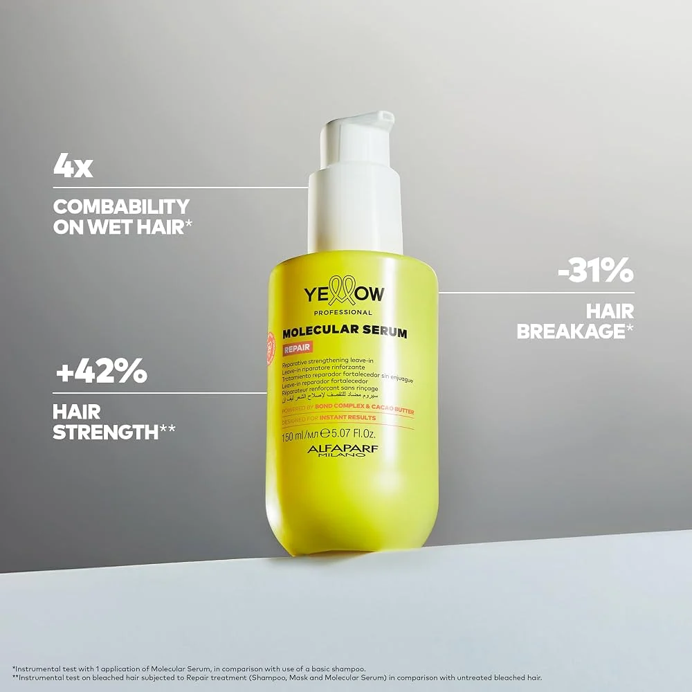 Alfaparf Milano Yellow Professional Molecular Serum – 150 ml | Reparación y Brillo Capilar - Imagen 3