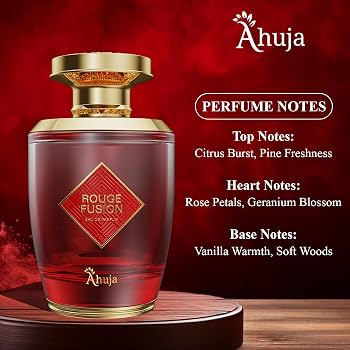 Ahuja Rouge Fusion – Perfume Árabe 100 ml Aroma intenso, dulce y seductor de larga duración - Imagen 3
