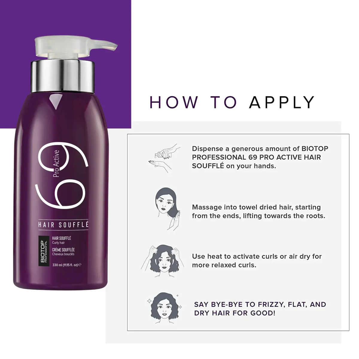 BIOTOP 69 Pro Active Hair Soufflé 500 ml - Imagen 5