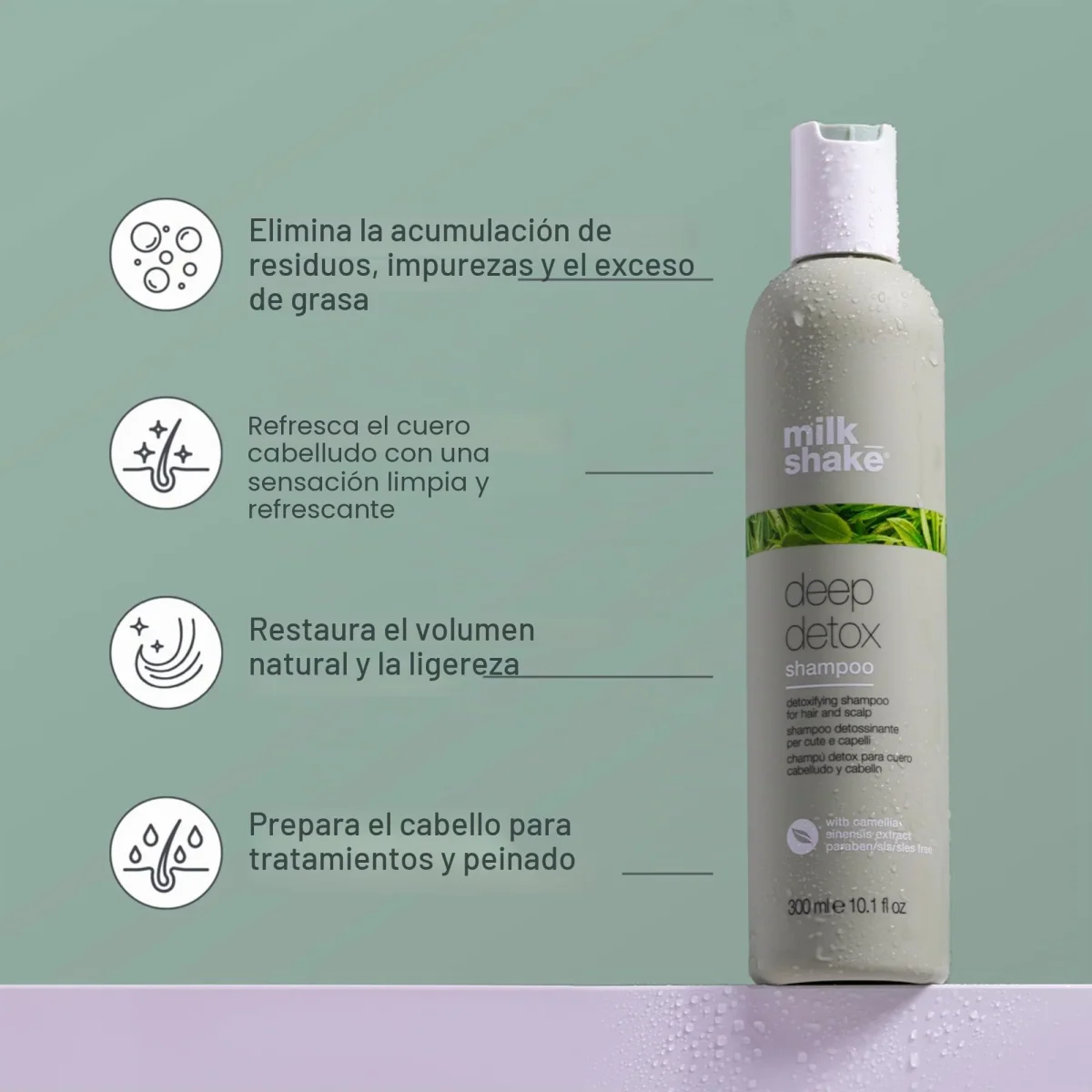 Milk Shake Deep Detox Shampoo – 300 ml - Imagen 3