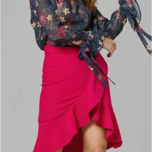 Blusa mujer estampada gasa