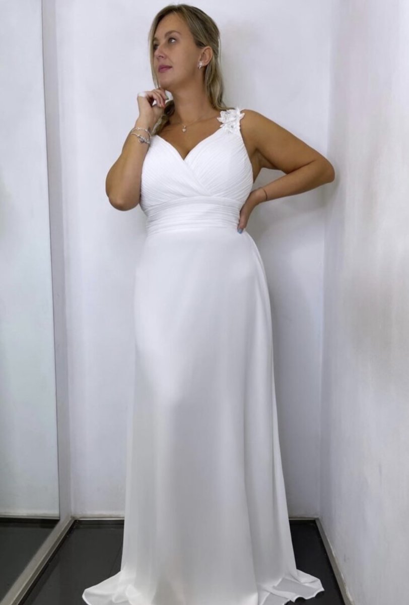 Vestido Curvy Pétalos Novia - Imagen 8