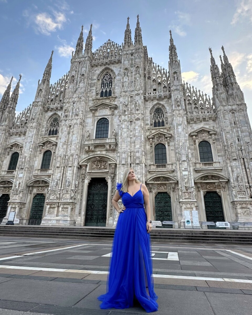 Vestido Tul Abertura Hombro Curvy - Imagen 4