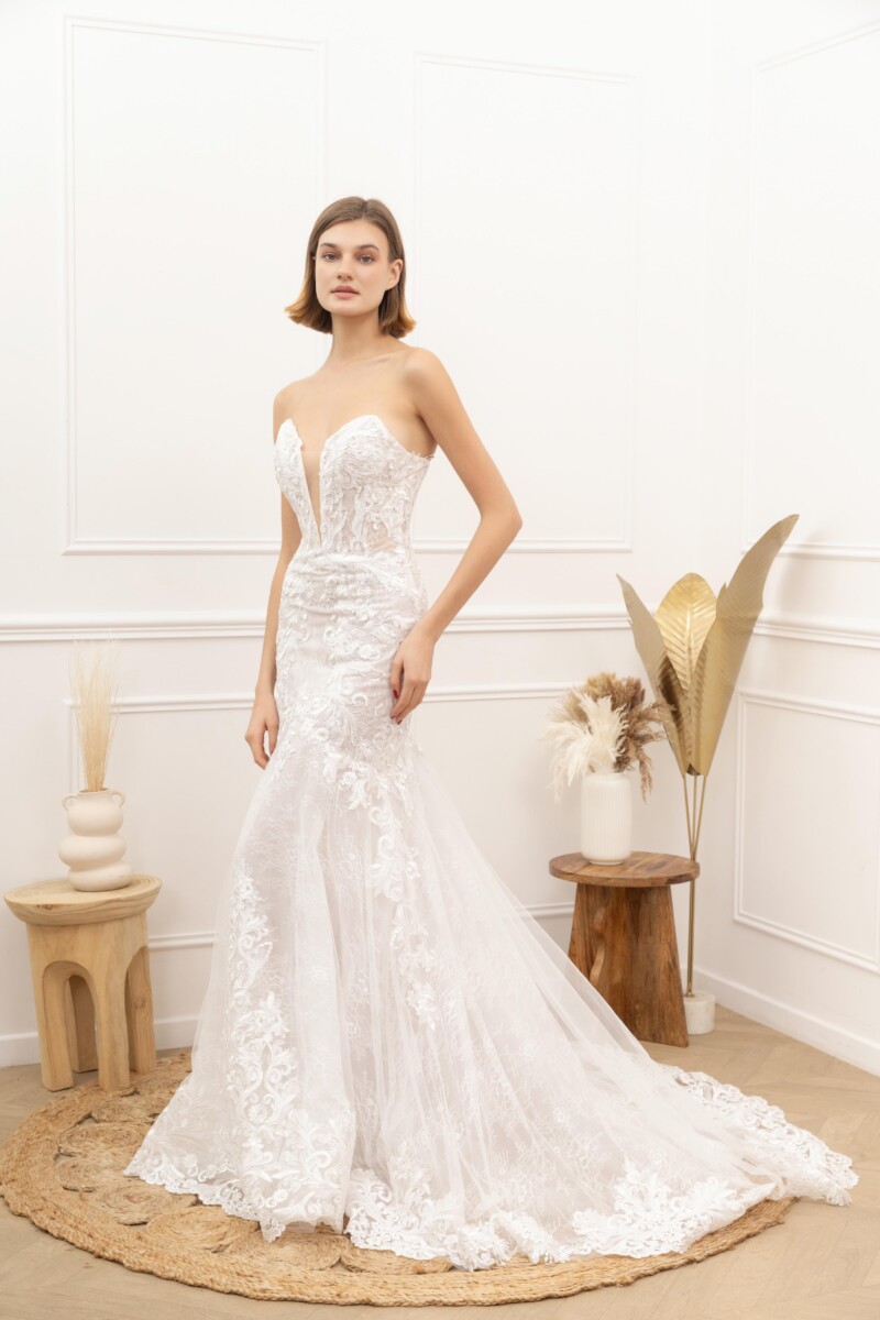 Vestido Tul Sirena Novia - Imagen 4