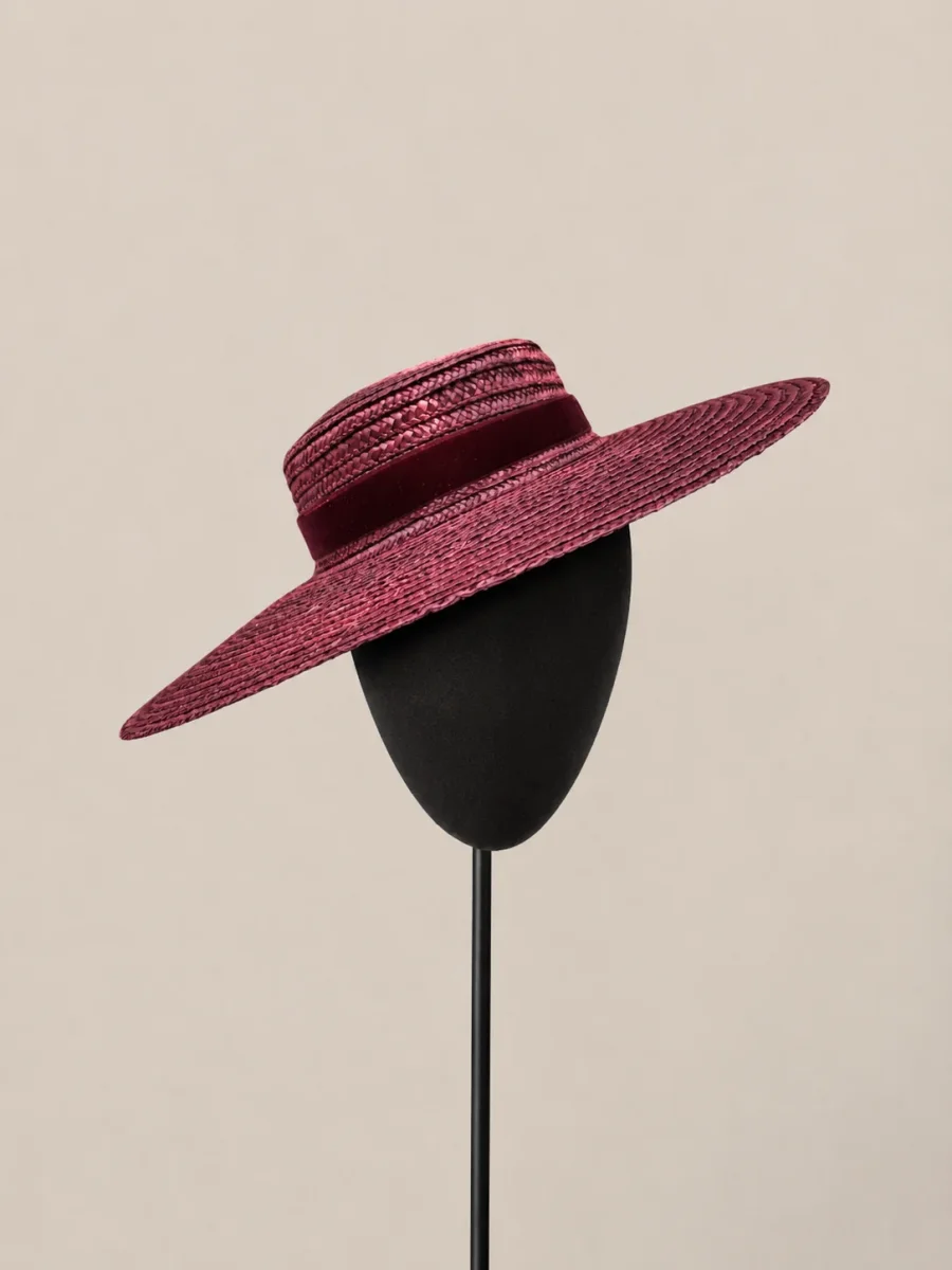 Canotier Lola vino - Imagen 3