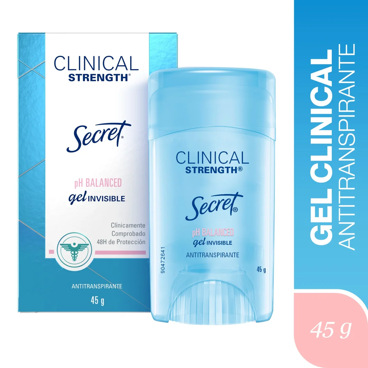 Secret Clinical Strength pH Balanced Invisible Gel – 45 g