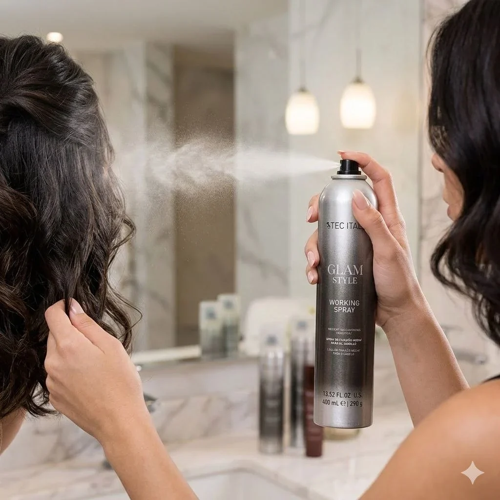 TEC ITALY Glam Style Working Spray – 400 ml - Imagen 6