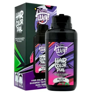 Q PRRO WEY Hair Color Dual Shampoo Tinte Express Black – 500 ml
