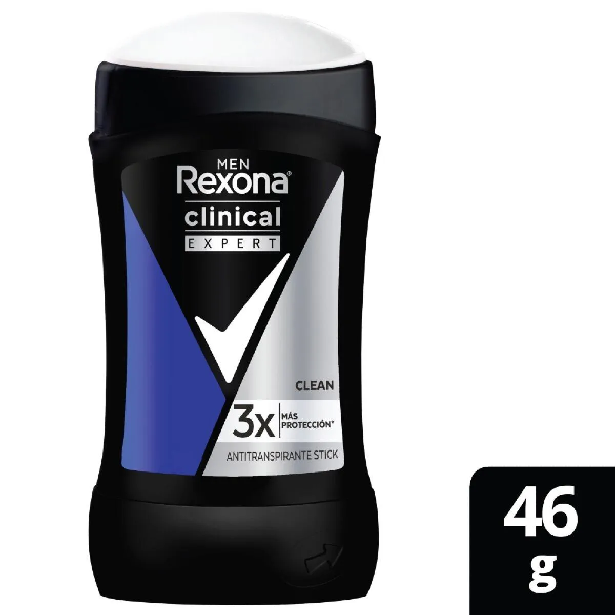 Rexona Men Clinical Expert Clean Desodorante en Barra – 46 g - Imagen 2