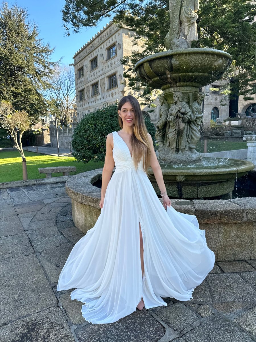 Vestido Dalia Escote Novia - Imagen 9