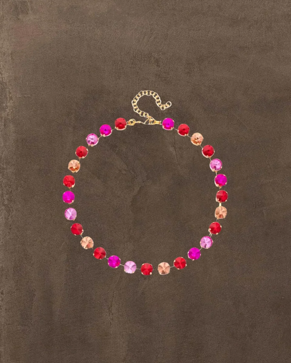 Collar Nuit rosa y naranja - Imagen 2
