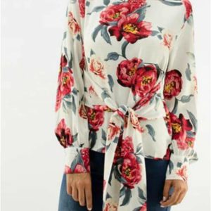 Blusa mujer estampación flores