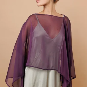 Capa seda Berenjena