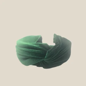Diadema Baronesa terciopelo verde