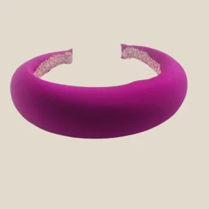Diadema Roca de satén fucsia
