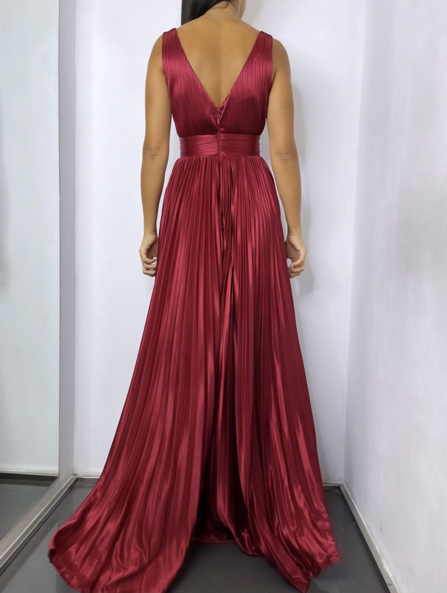 Vestido Seda Plisado - Imagen 9