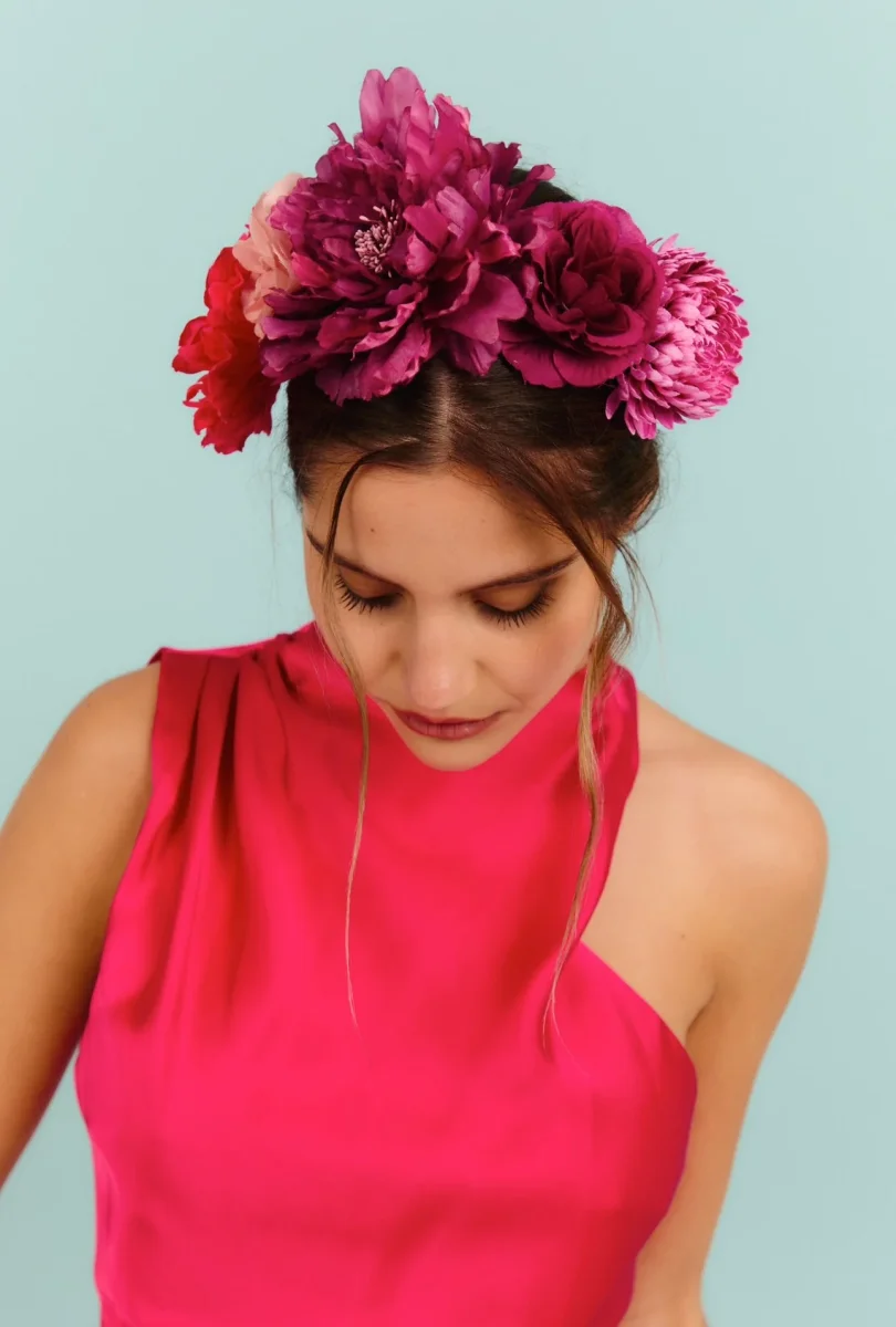 Diadema Frida buganvilla - Imagen 3
