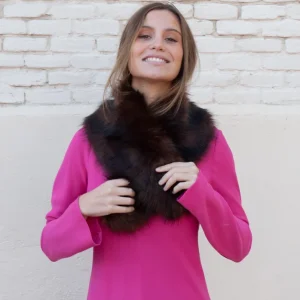Cuello de pelo Chocolate