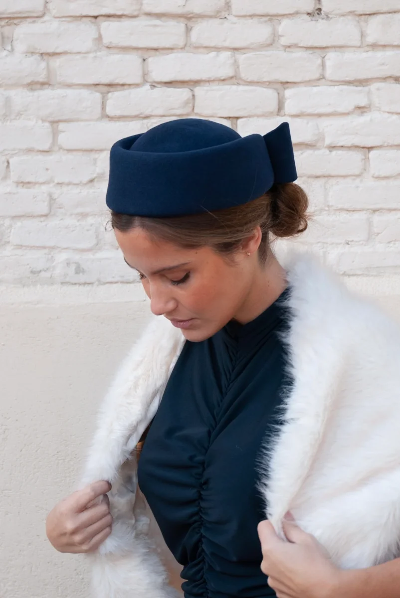 Tocado Casquete Olga Marino