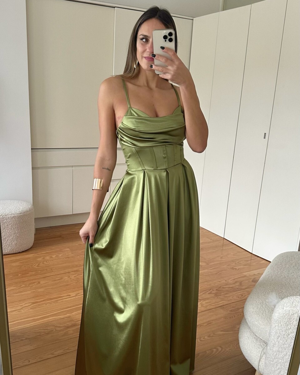 Vestido Seda Varillas Vuelo - Imagen 7