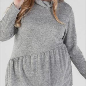 Jersey mujer con volante talla grande