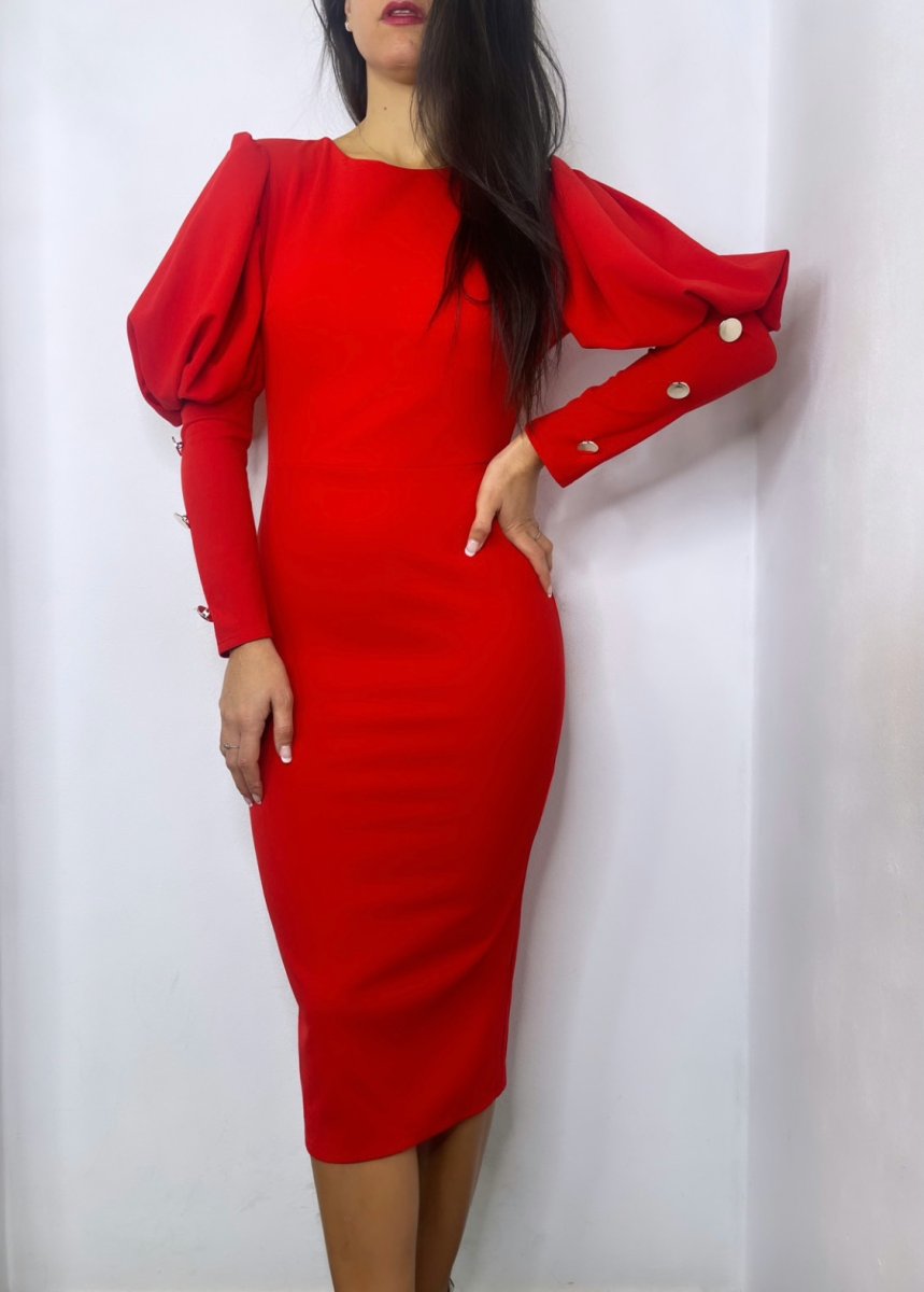 Vestido Midi Botones - Imagen 8