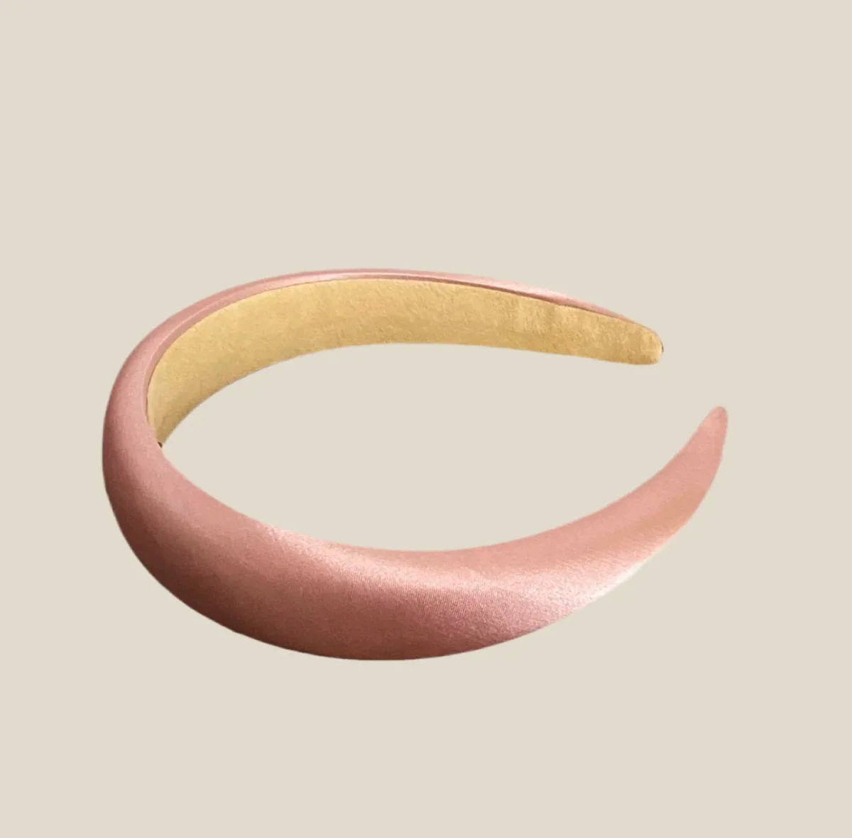 Diadema Río satén rosa nude - Imagen 2