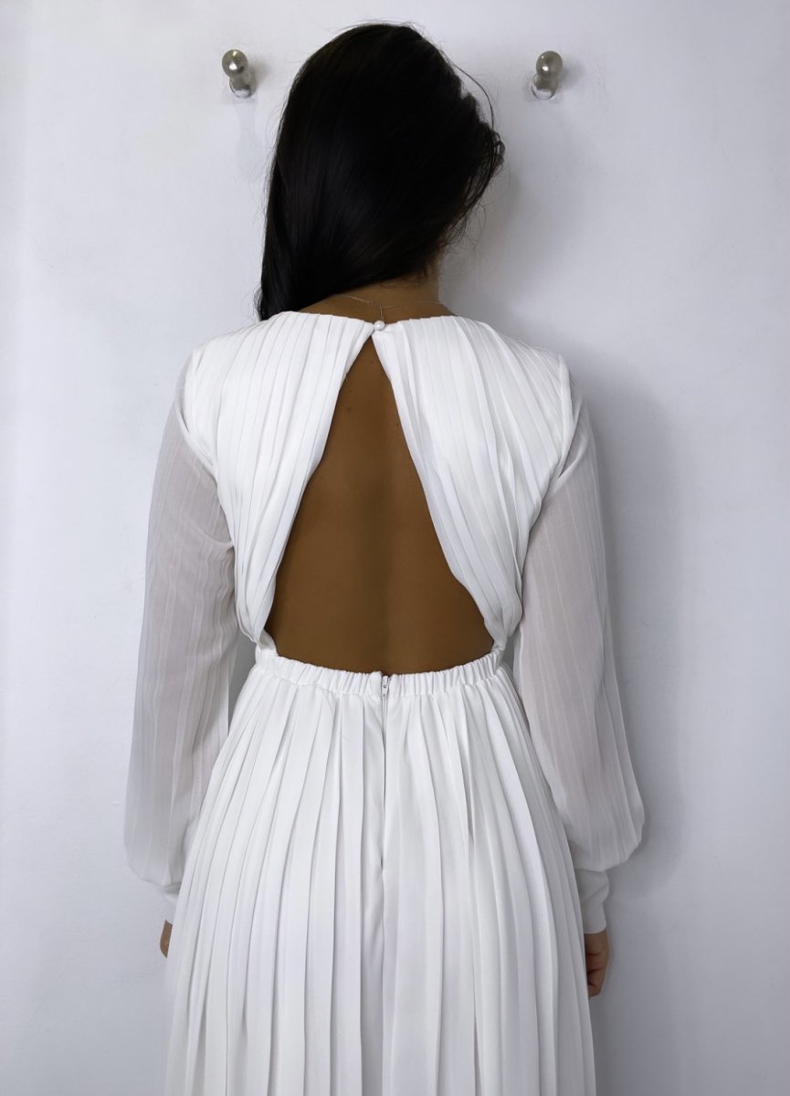 Vestido Tablas Espalda Novia - Imagen 5