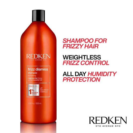 Redken Frizz Dismiss Shampoo – 1 Litro - Imagen 3