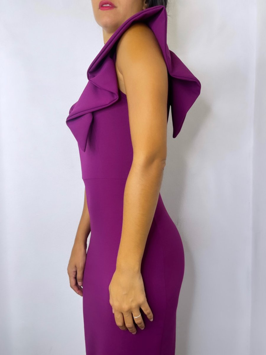 Vestido Midi Volante Hombro - Imagen 7