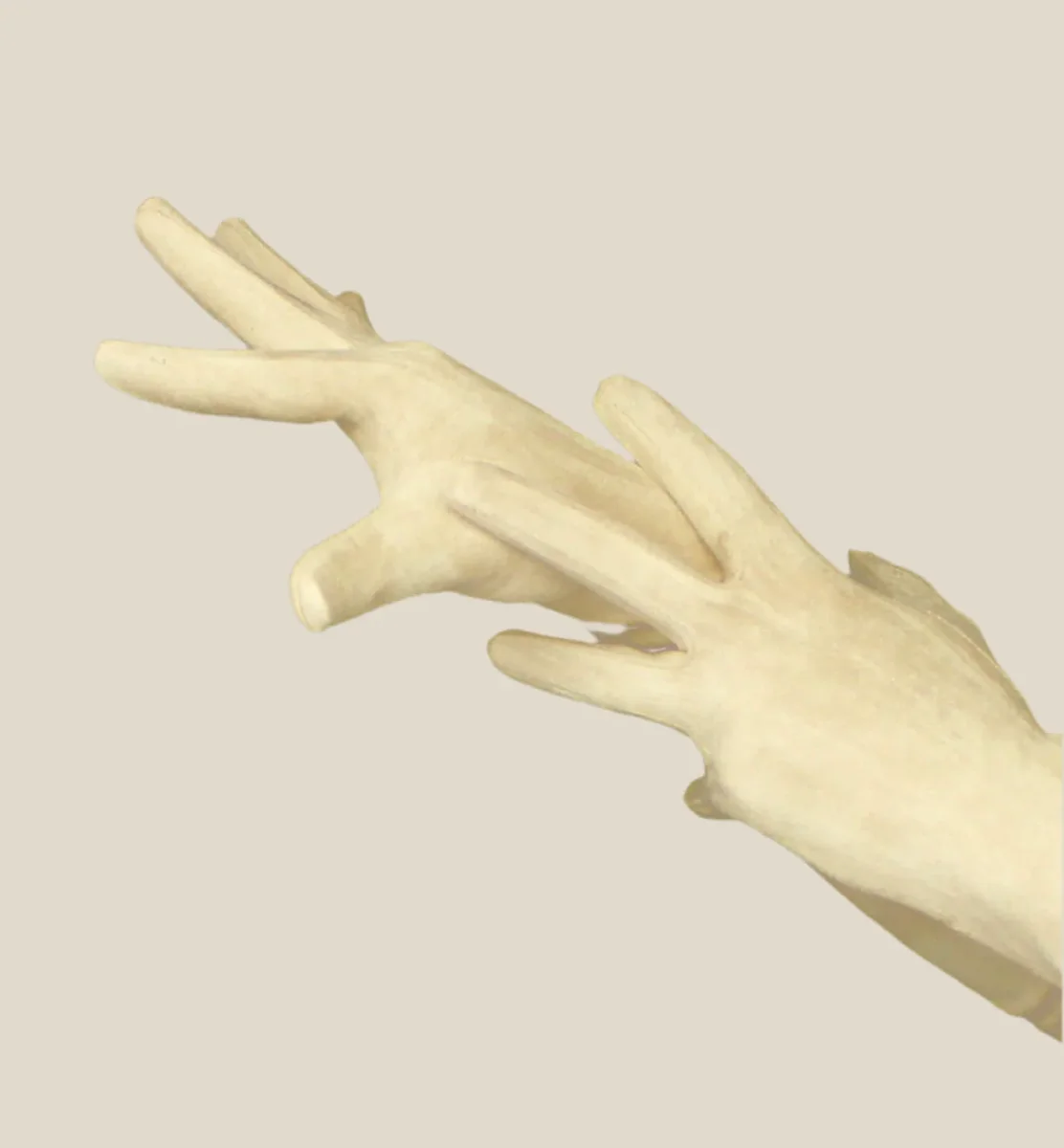 Guantes largos Mantequilla